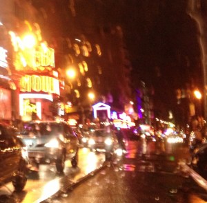 Paris from my taxi ride after the Salon de Fromage